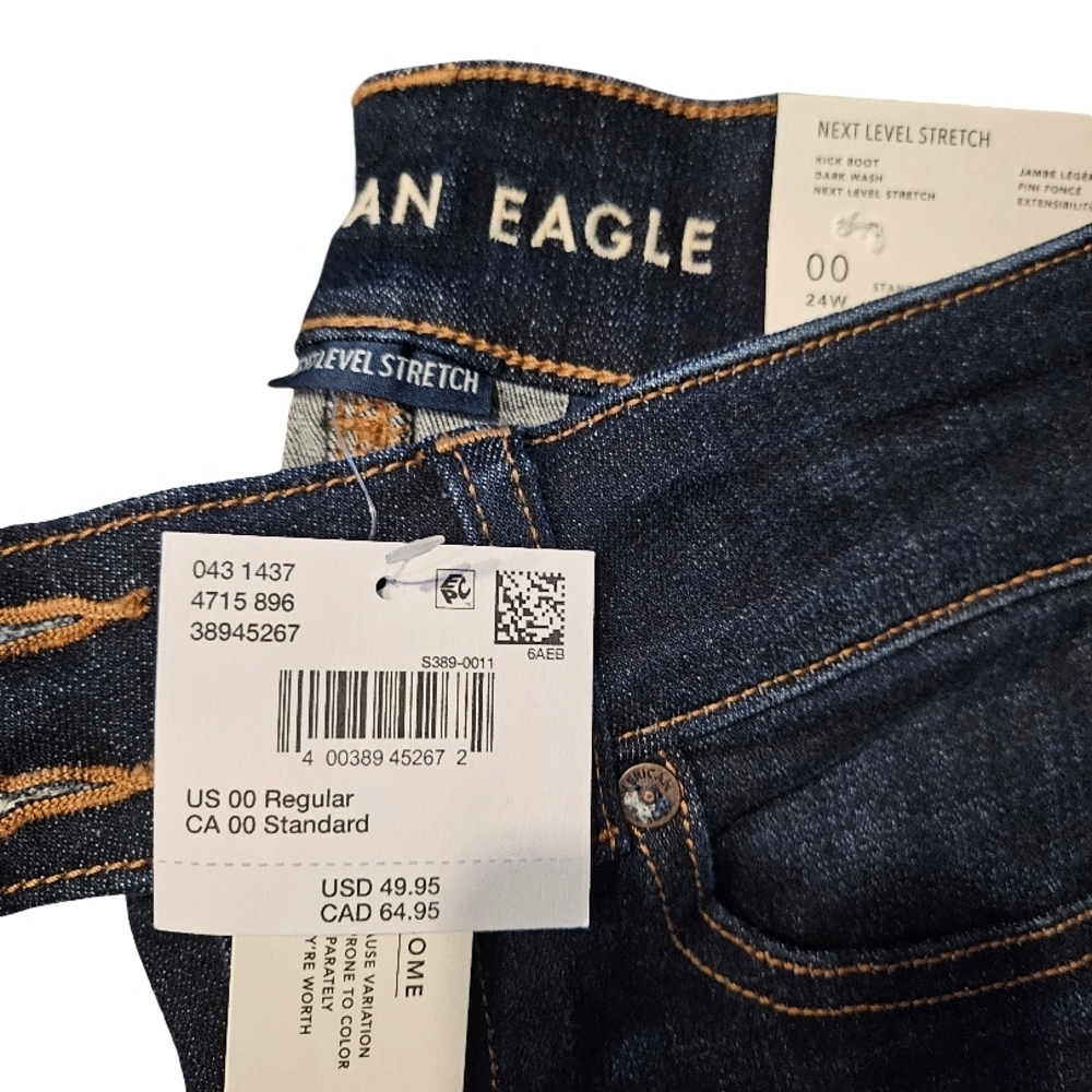 American Eagle Dark Blue Boot Cut Jeans
